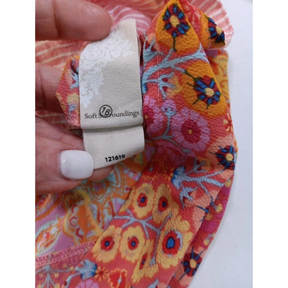 Soft Surroundings Boho Floral Striped Paisly Hippie Lightweight Long Sleeve... - Picture 9 of 10